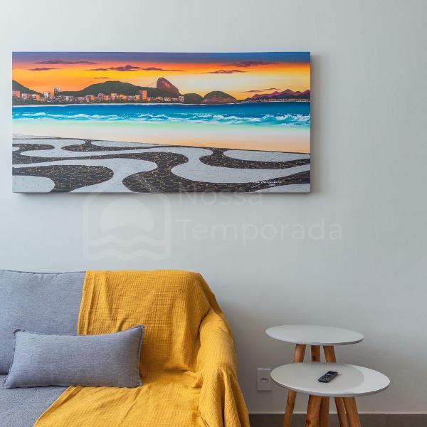 Apartamento 3 Quartos entre Copacabana e Ipanema - 700MB Wi-Fi - Portaria 24h - 5min da Praia