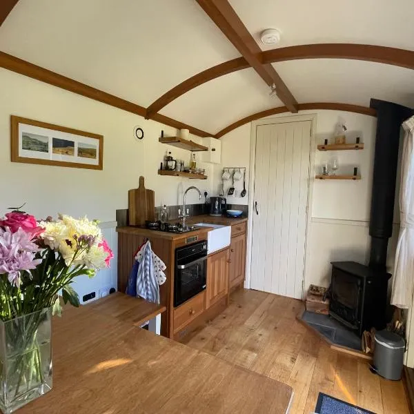 Dartmoor Secluded Shepherds Hut at The Shrubbery, River Walkham, Horrabridge, Yelverton, hotel v mestu Tavistock