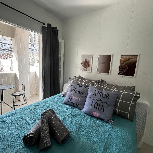 102 Studio -Térreo Ar Cond com Varanda - 5 hóspedes- garagem - WI FI e 200 metros da Praia, 50 metros da Av Gastronômica da PG - Foto 2