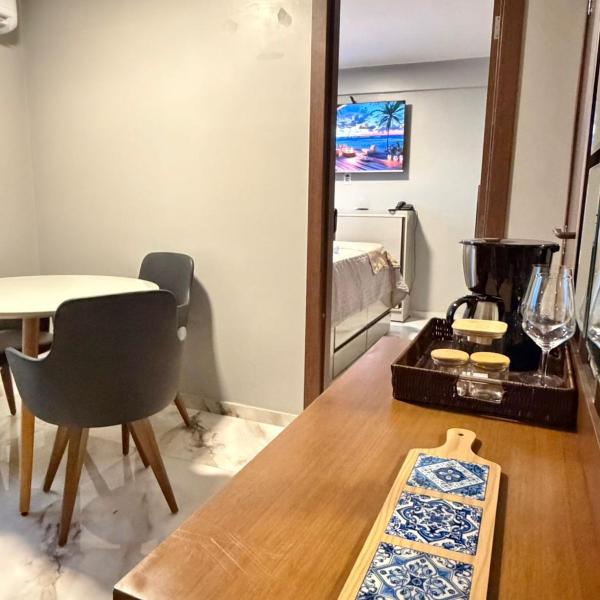 Estilo e Praticidade - Seu Flat ao lado do mar