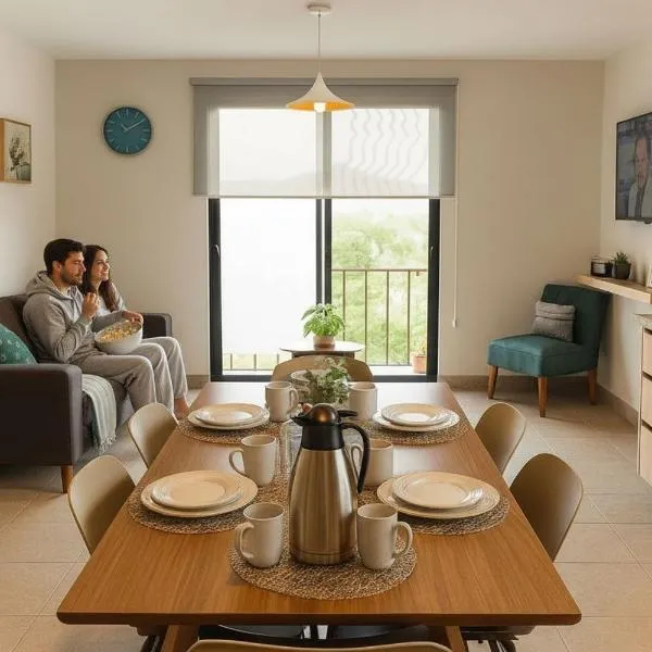 Vistas, comodidad, tranquilidad y ubicación en 3er piso, hotell i Atlixco