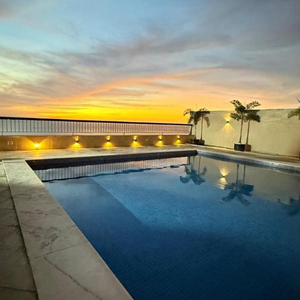 Apartamento tipo estúdio com vista para o mar
