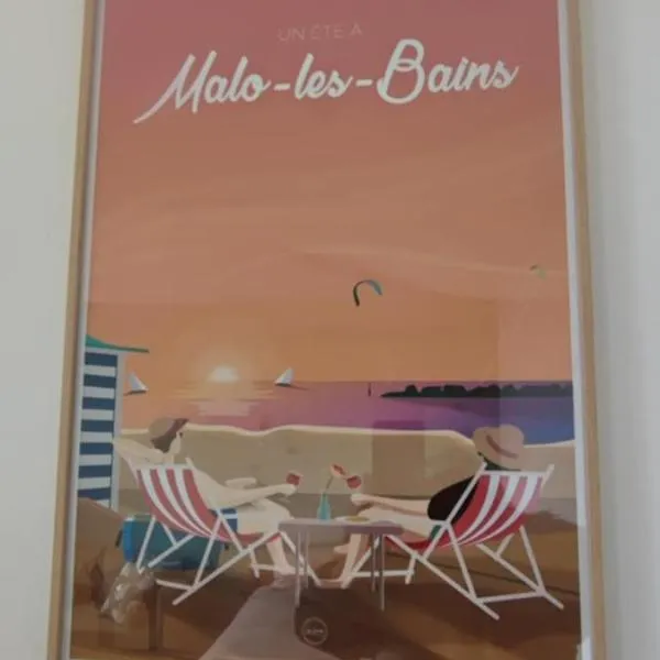 Secteur plage Dunkerque, idéal couple, appartement 2 personnes, Aquae Mare, hotel in Dunkerque