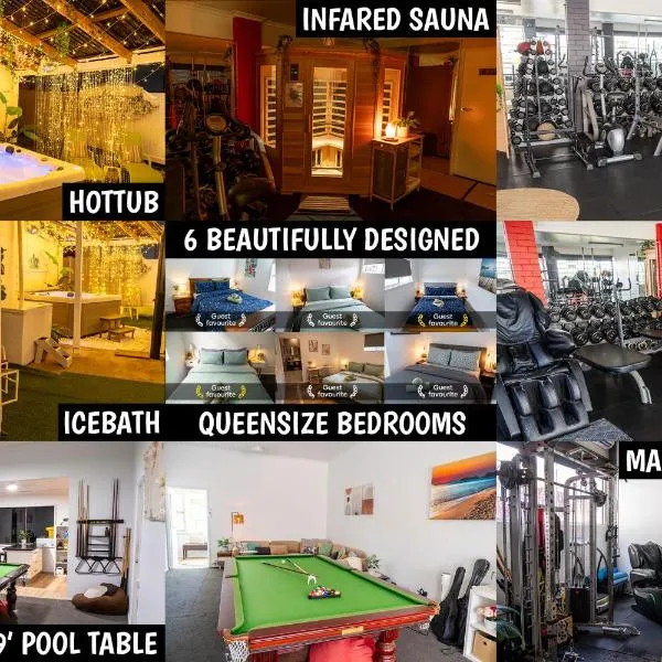Hot Tub, Ice Bath, Gym, Sauna, Pool Table Coorparoo Haven, hotel en Brisbane