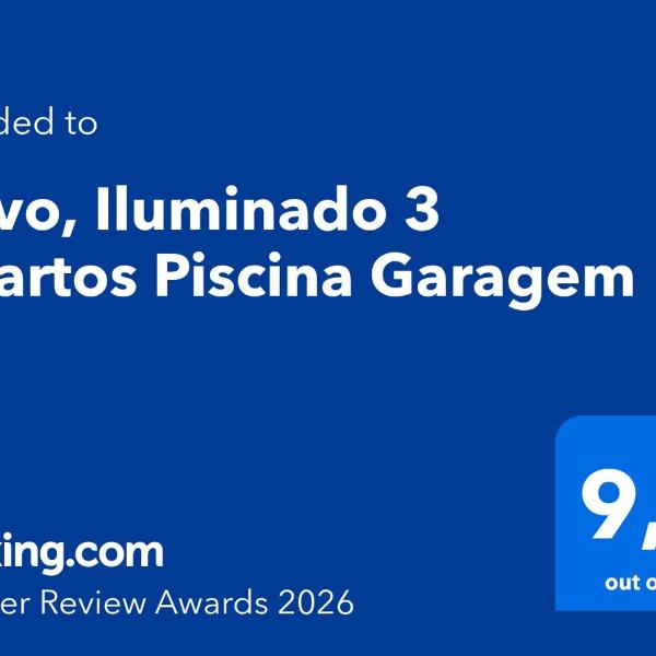 Novo, Iluminado 3 Quartos Piscina Garagem - Foto 2