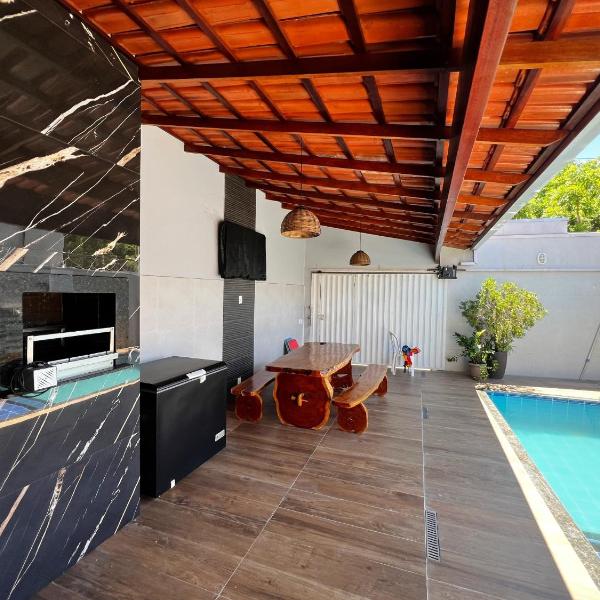 Casa inteira com Piscina - 3 Quartos - Área Gourmet - 5 min da Praia - Foto 2