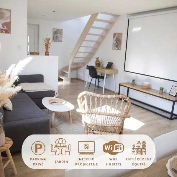 Maison cosy 6p - Europa-Park & Colmar - Home cinéma, hotel sa Illhaeusern