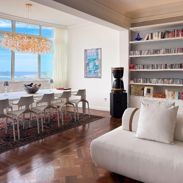 Apartamento com jacuzzi e 2 quartos disponível para aluguel em Copacabana, com vista para o mar, acomodando até 4 pessoas - Foto 5