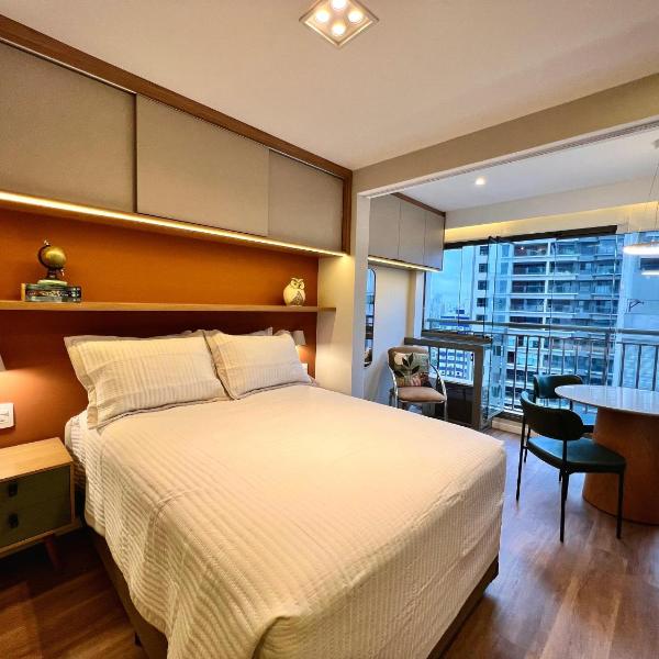 1702 Madalena - Apartamento Amplo, com ar-condicionado, mesa de jantar, cortinas blackout, Piscina, Academia e ao lado do metrô - Foto 2