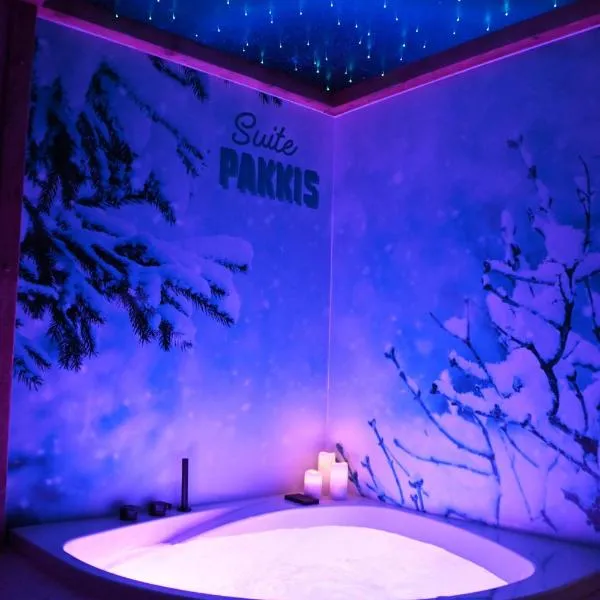 Suite PAKKIS Balnéo & Ciel Étoilé Boréal, hotel Verdun-sur-Meuse-ben