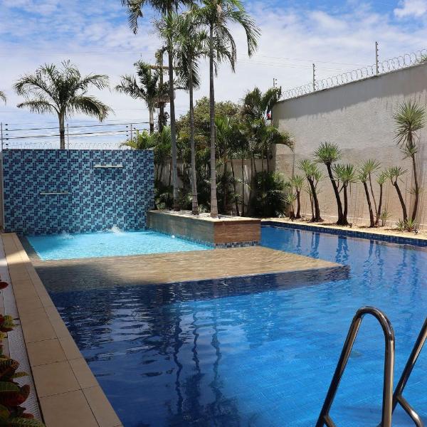 Flat capim dourado | moderno com sofa-cama