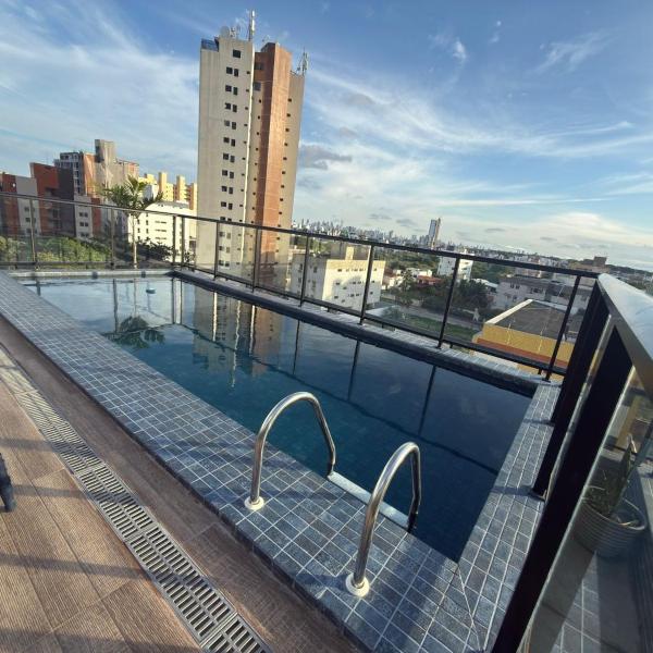 Lindo Studio com rooftop e piscina - Foto 4