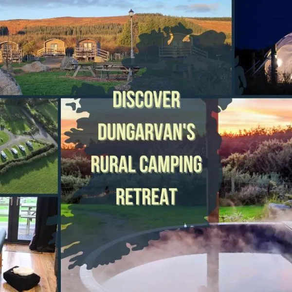 The Getaway - The Hen Harrier - Luxury Glamping Cabin with Hot Tub, hotel a Dungarvan