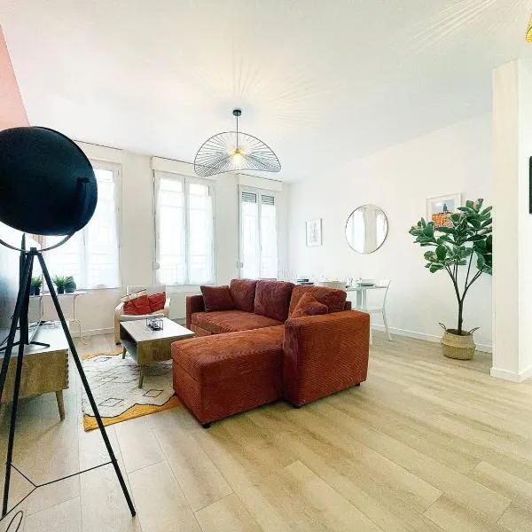 Le Central - 6 voyageurs en hyper centre-ville avec wifi, hotel a Reims