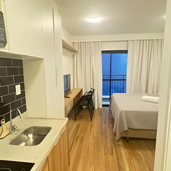 6083 Studio com cozinha, wifi, piscina e ar condic - Foto 2
