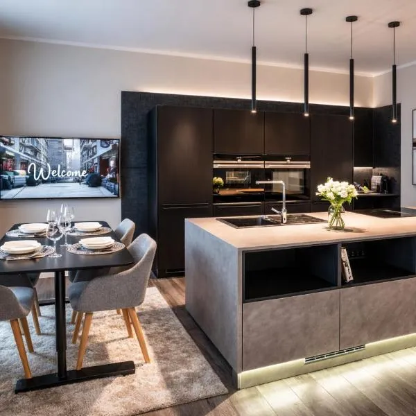 NEU im Zentrum stilvolle Premium-Suite mit Parkplatz, Hotel in Gummersbach