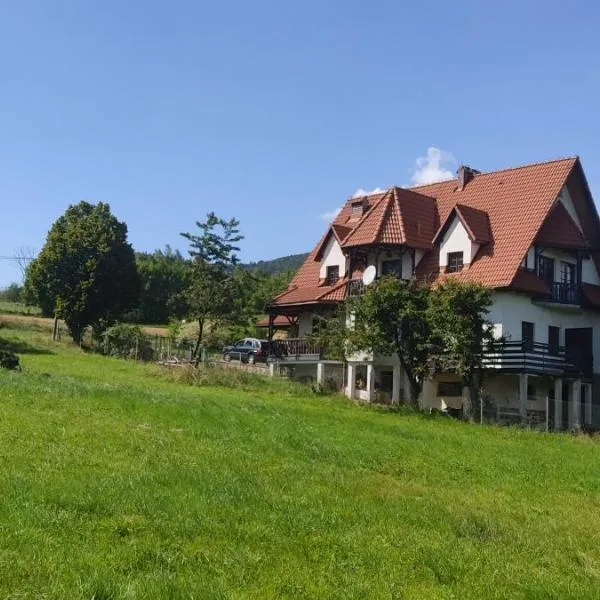 Dom w górach, Mszana Dolna, Turbacz, Gorce, hotel i Mszana Dolna
