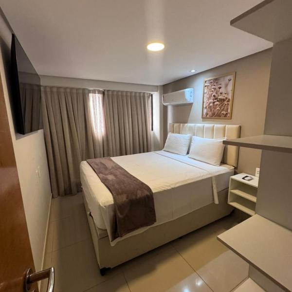 unidade com 2 quartos no gold flat cabo branco