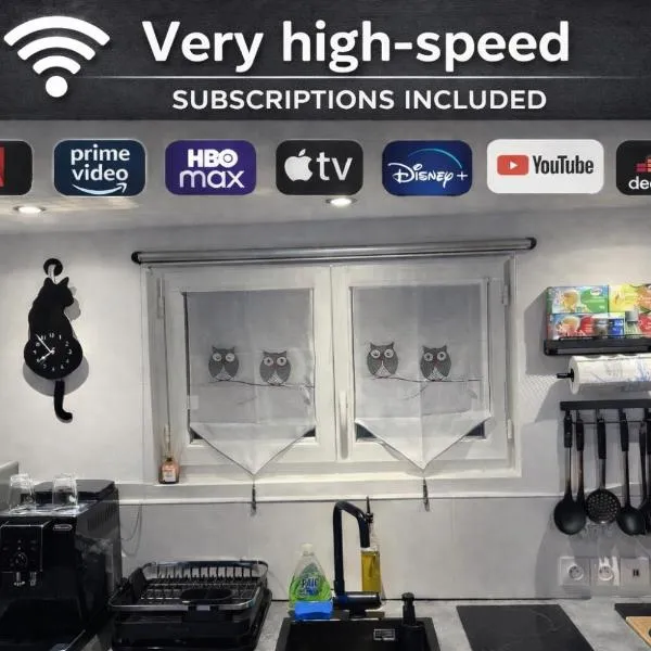 세브랑에 위치한 호텔 Chez Pascal et Louna au calme avec Jacuzzi ! Proche PARIS et RER B et CDG AÉROPORT