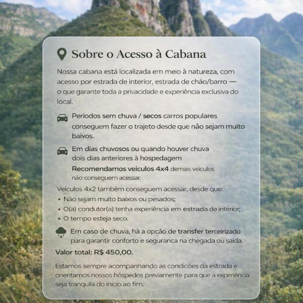 Cabana com banheira com vista para Soldados Sebold - Foto 2