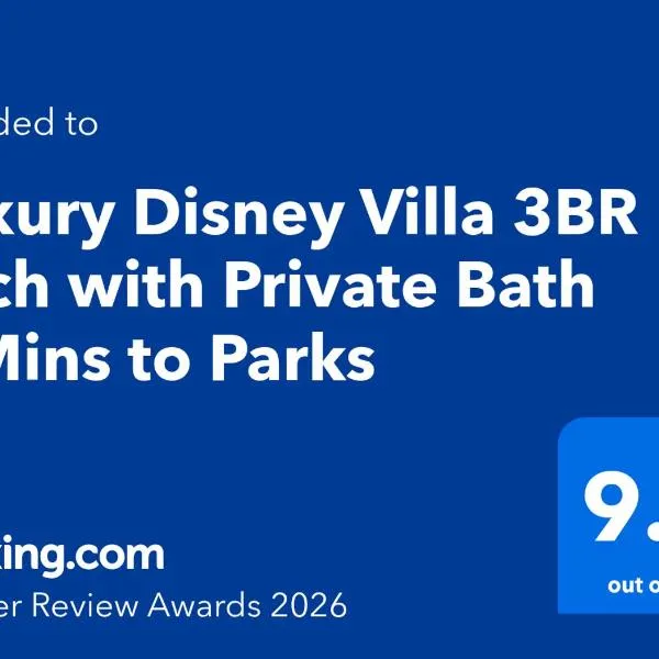 Disney Escape Modern 3BR Townhouse 2 Miles to the Parks 4 Baths, hôtel à Orlando