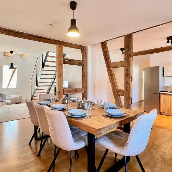 LudwigsHome Apartmenthaus - Einzelapartments mit kostenfreiem Parkplatz, WLAN, voll ausgestatteter Küche, Hotel in Ludwigsburg