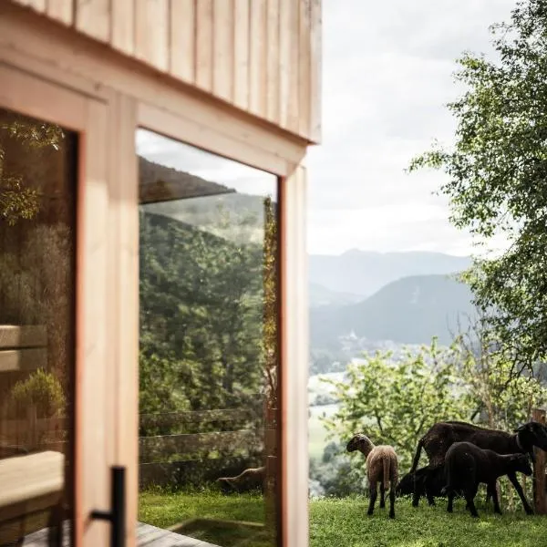 Oberplunerhof Luxury Chalet Woods, hotelli kohteessa Chienes