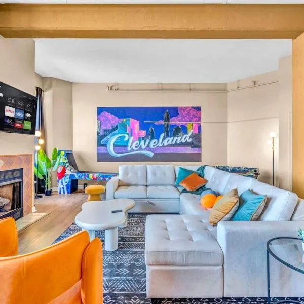 Fun 2Bed Apt Skeeball Foosball FREE Parking, hotel Clevelandben