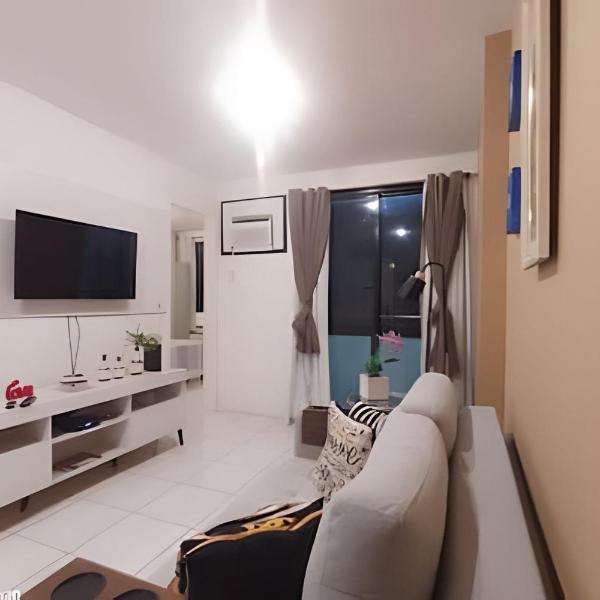 Flat com Piscina, Sauna e Estacionamento