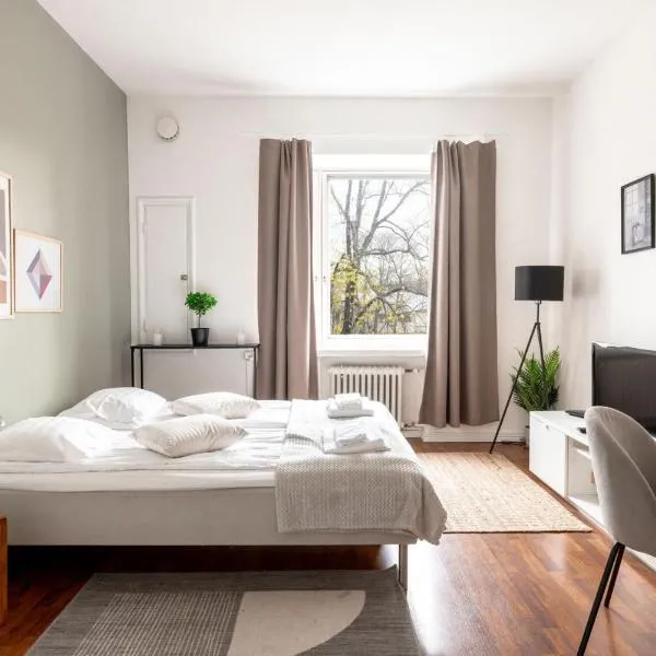 2ndhomes Bright Compact Studio in Ullanlinna, hotel en Helsinki