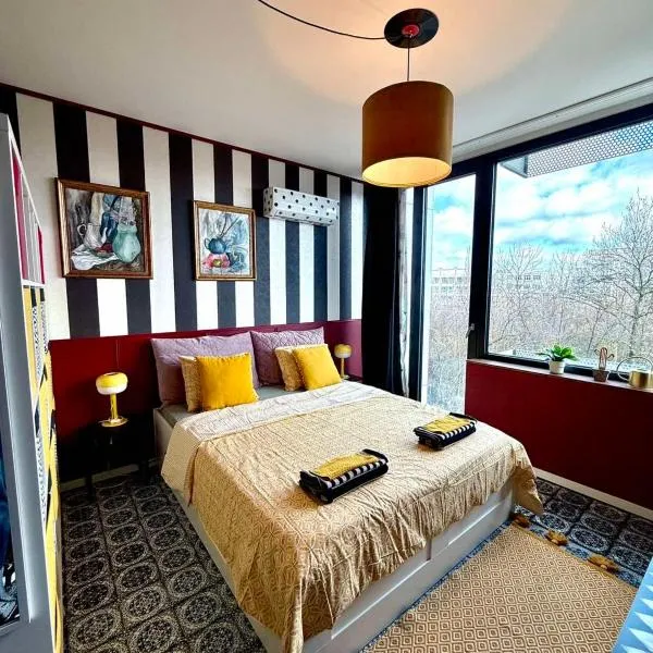 Palermo Family designer Apt near UNSS w Fast WiFi, khách sạn ở Sofia