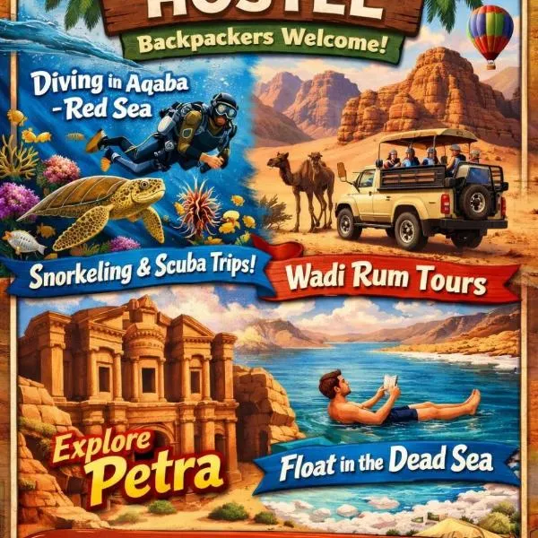 아카바에 위치한 호텔 Pizza Street Hostel