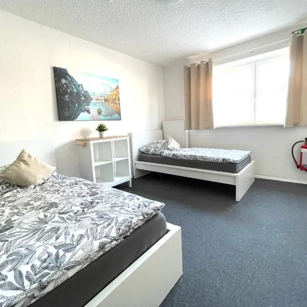 Jans 4 Personen Apartment Herten NRW Veltins Arena Küche P WLAN mit Code, hotel em Herten