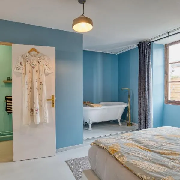 Suite Privée, Bain, Kitchenette, en Champagne, hotel em Orges