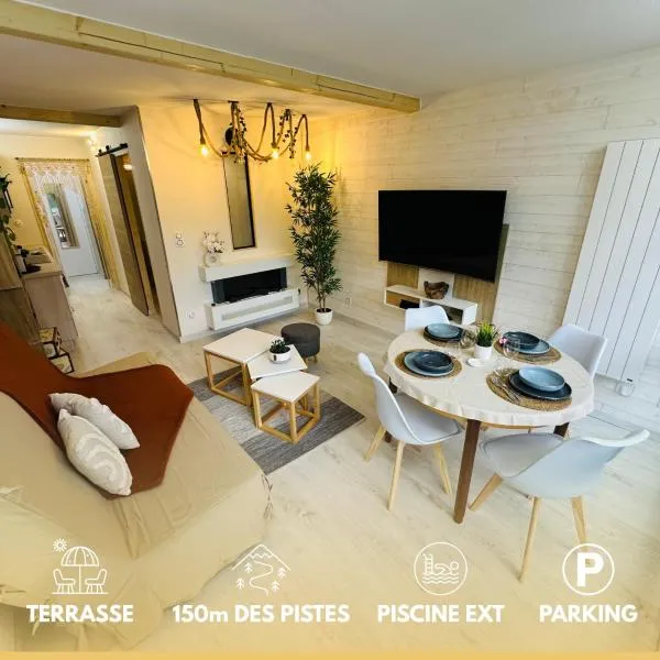 Le Cocon des Cimes- Pied des pistes โรงแรมในเมตาบิเย