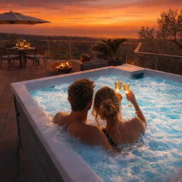 Rahal Etna Luxury Retreat- Private Heated Jacuzzi 98F & Infinity Pool，卡塔尼亞的飯店