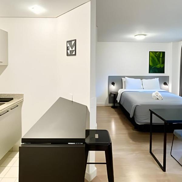 Flat 608 no hotel Merc. Times Square, com vaga