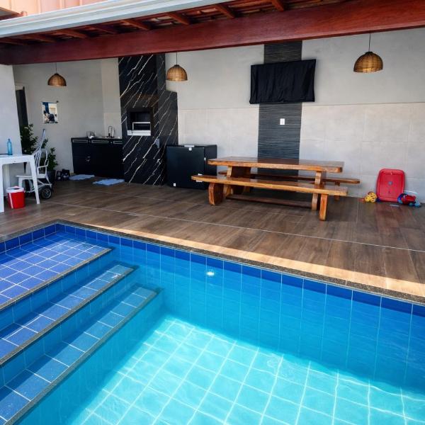 Casa inteira com Piscina - 3 Quartos - Área Gourmet - 5 min da Praia - Foto 3