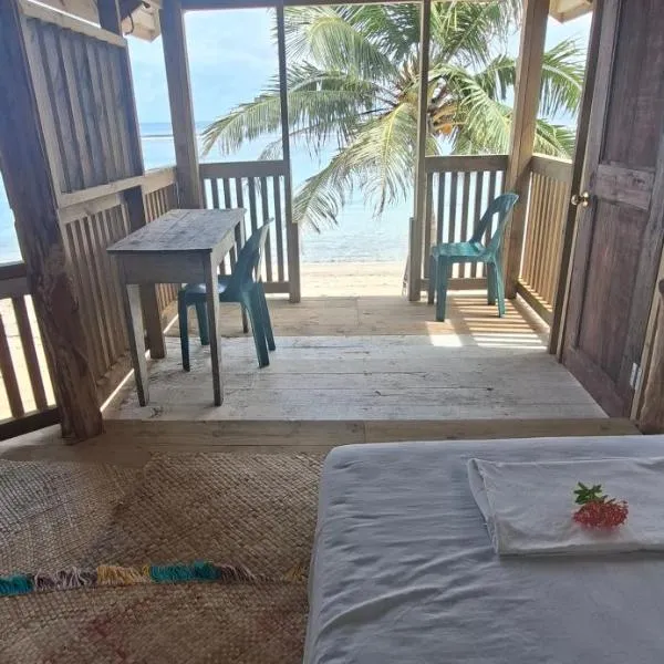 Manusina Beach Fale, hotell i Lepa
