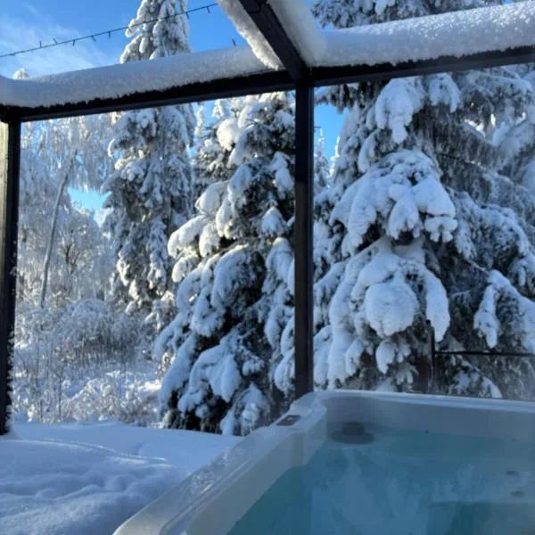 Room with sauna and jacuzzi, отель в Сийлинъярви