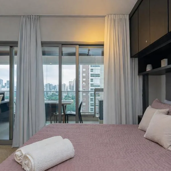 Greige Habitarte Brooklin - Ar, Vaga, Academia, hotel en São Paulo