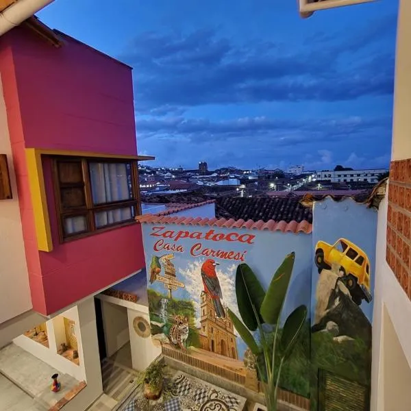 Casa Carmesí Zapatoca, hotel in Zapatoca