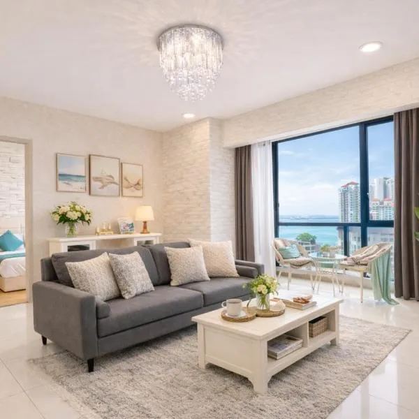 Seaview 2BR Suite with Pool & bathtub near Gurney Jazz Suites, hotel din Tanjong Tokong