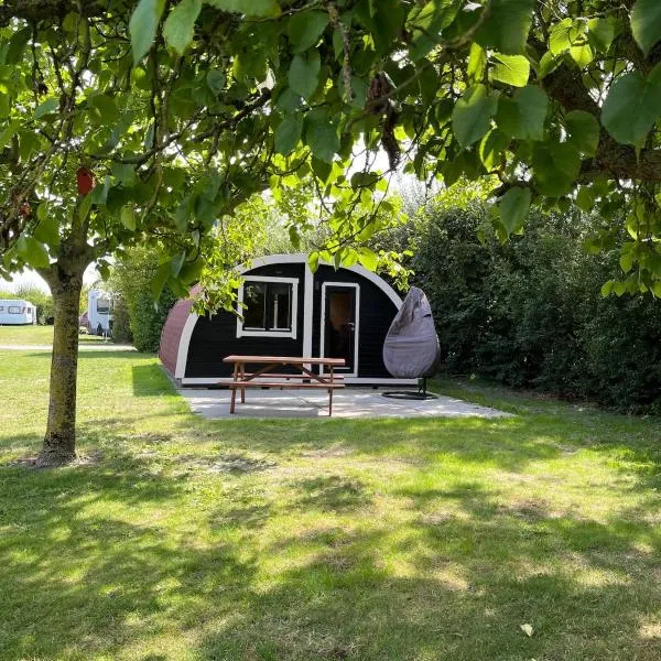 't Krukelhuis op camping - sanitair in toiletgebouw: Borsselen şehrinde bir otel