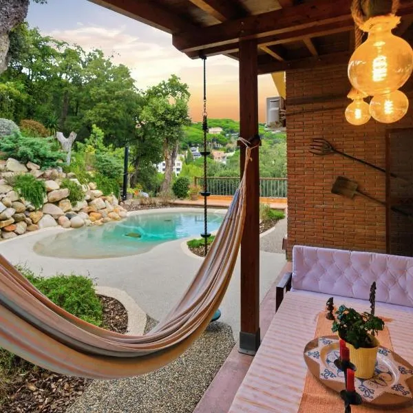 Fantástica casa con vistas al mar, hotel a Arenys de Munt