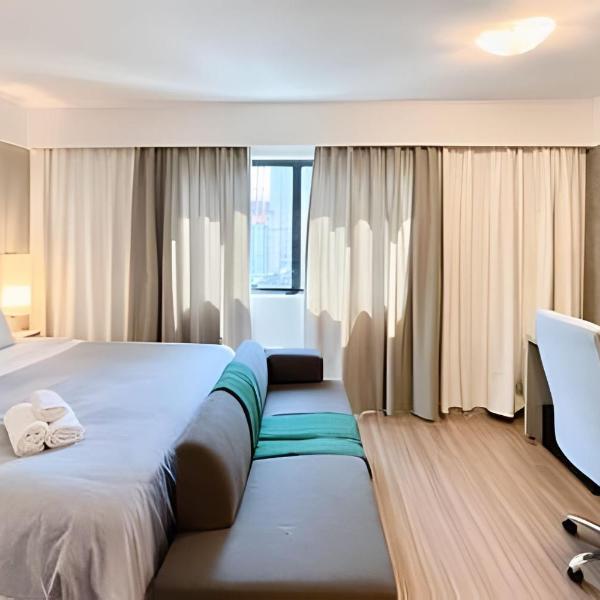 Flat incrível no hotel Mel. Ibirapuera, com vaga