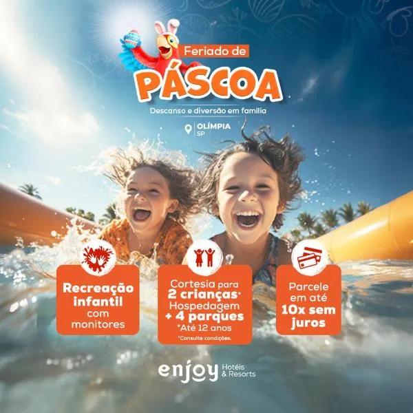 Enjoy Solar das Águas Park Resort, hotell sihtkohas Olímpia