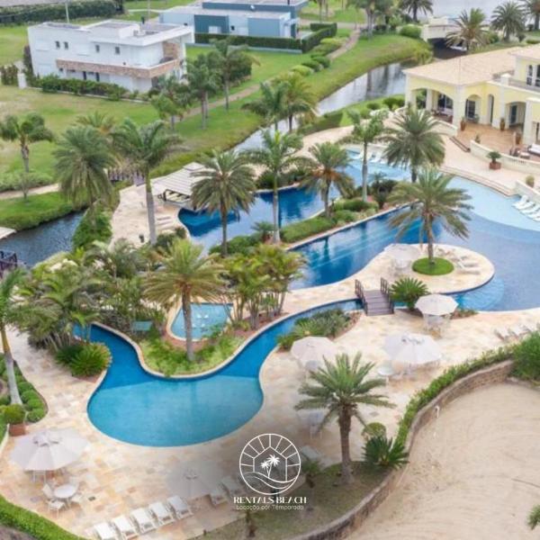 Casa Condomínio 5 suítes com piscina a 350m do mar