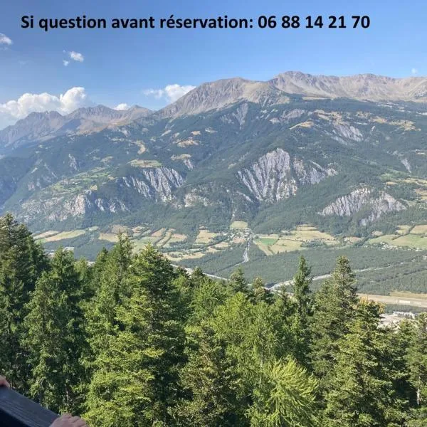 Studio standing PRALOUP 1600 dernier étage 4 personnes Vue époustouflante PREMIUM, hotel v mestu Uvernet