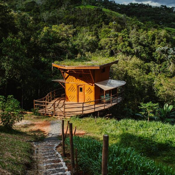 Chalé Ecológico com Hidromassagem e Trilha para a Cachoeira - Foto 5